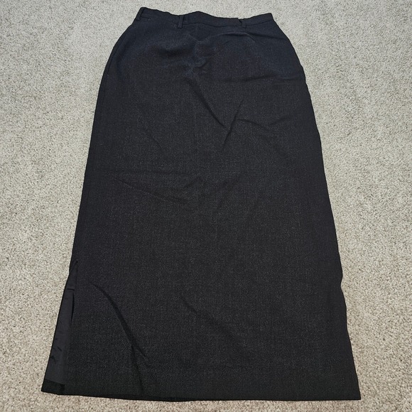 LL Bean Dresses & Skirts - LL Bean Women's Black Twill Wool Blend Maxi‎ Skirt Size 4 Petite Pencil Skirt